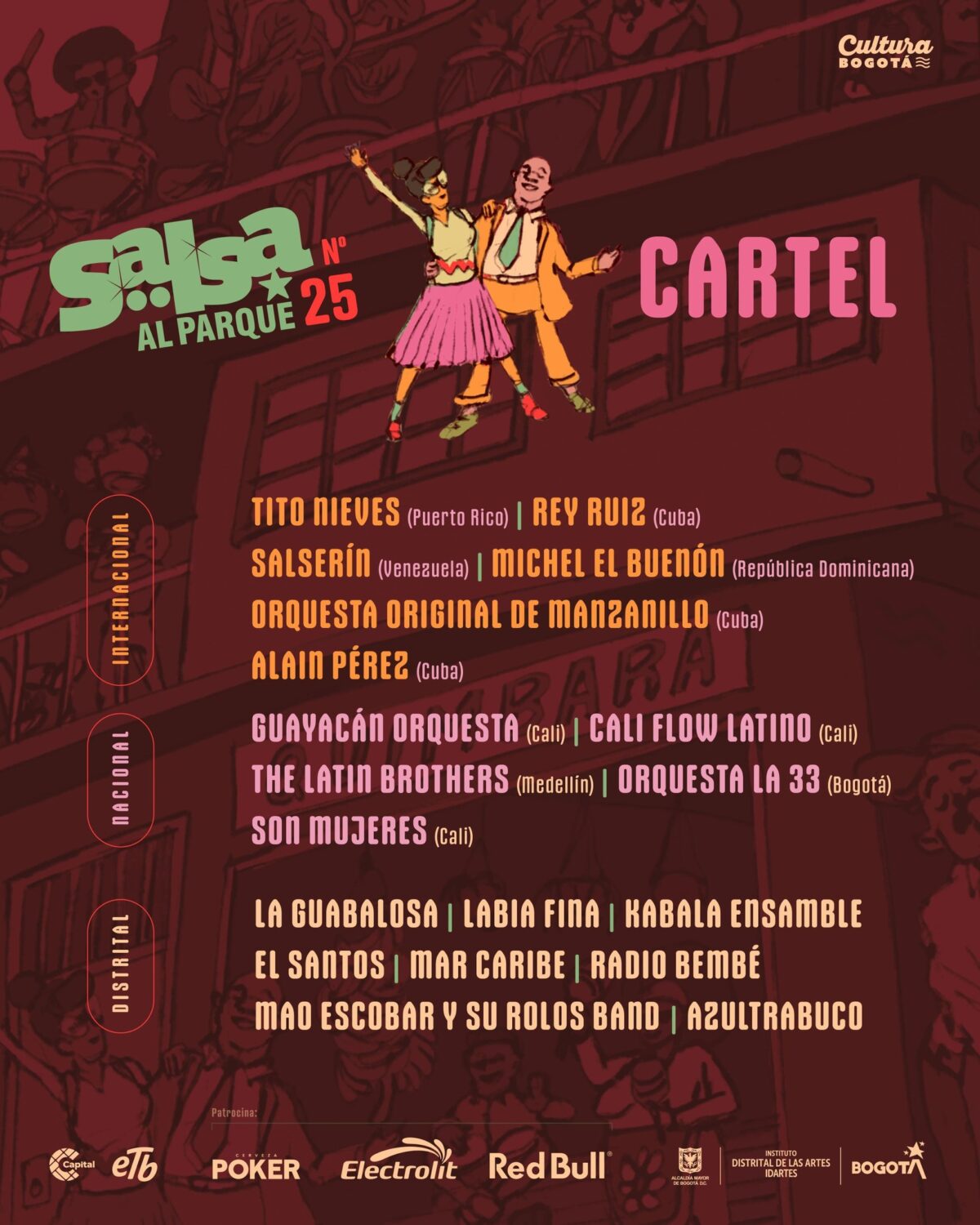 Artistas Salsa Al Parque 2024