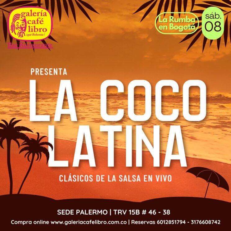 La Coco Latina en Galería Café Libro Hard Salsa Bogotá