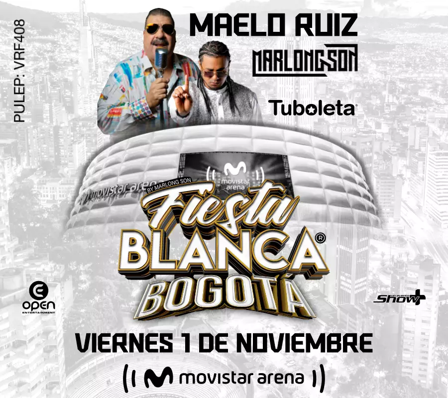 Fiesta Blanca Maelo Ruiz + Dj Marlong Son En El Movistar Arena