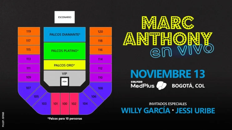 Marc Anthony en Bogotá 2025