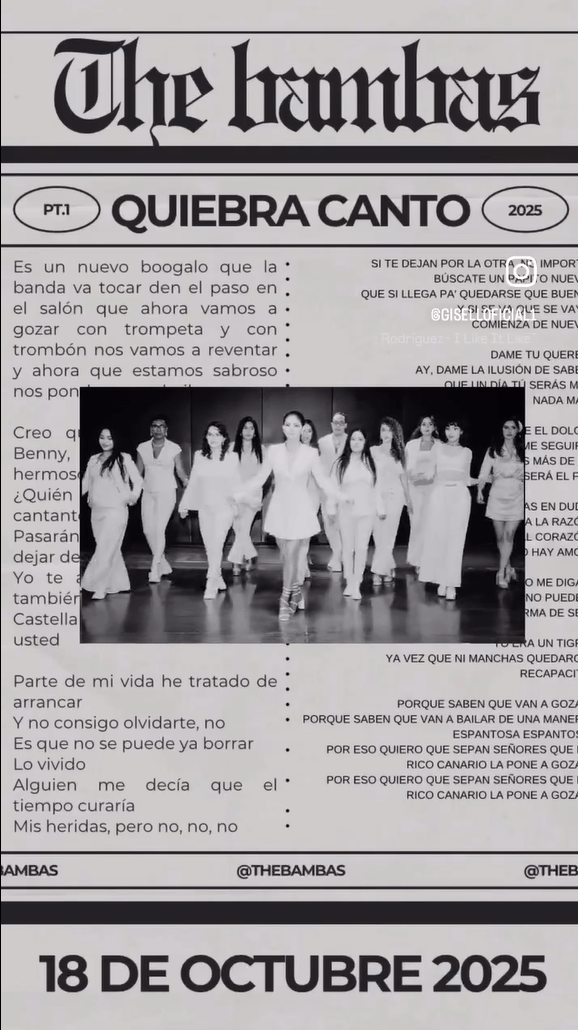 The Bambas en Casa Quiebra Canto