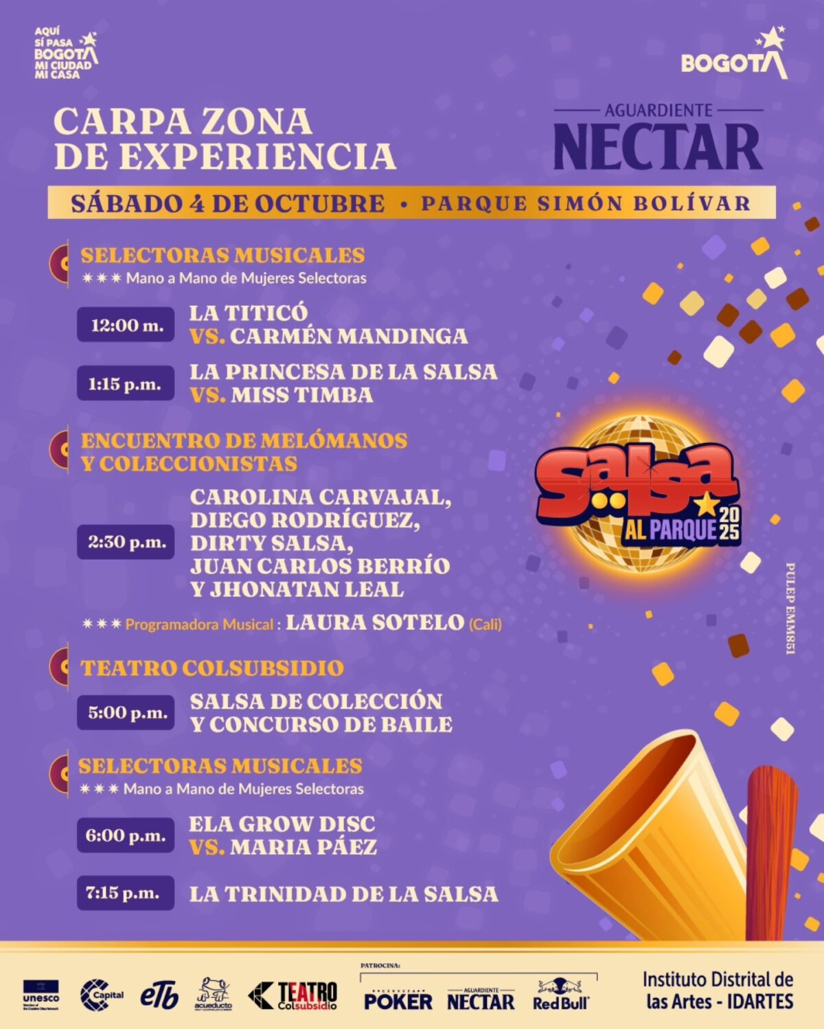Carpa Salsa Al Parque 2025