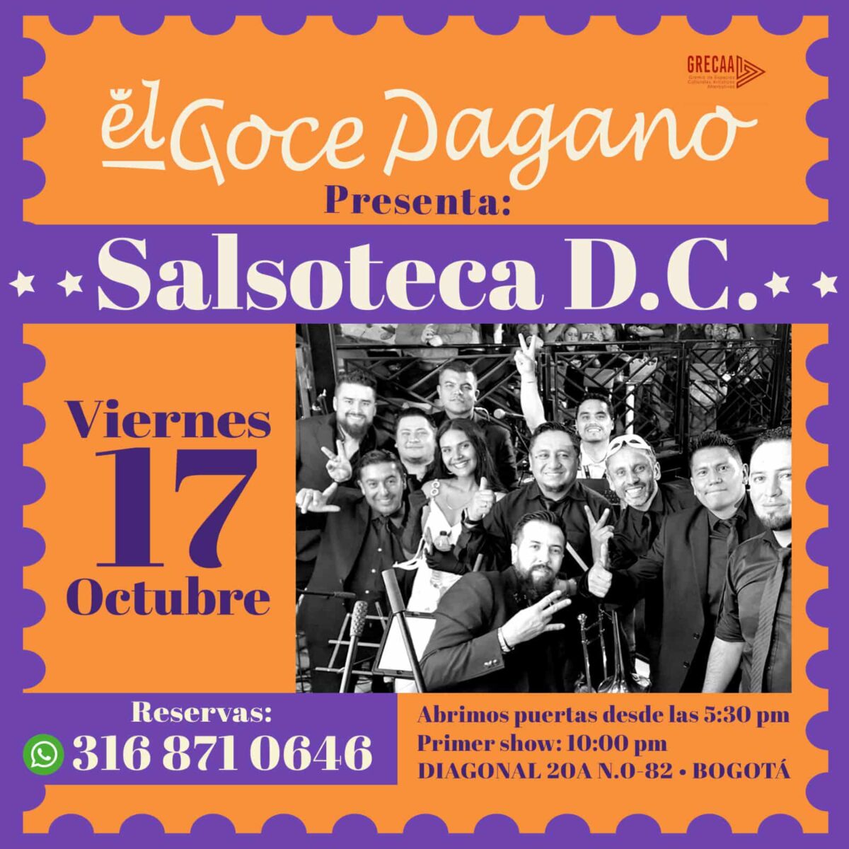 Salsoteca D.C. en el Goce Pagano
