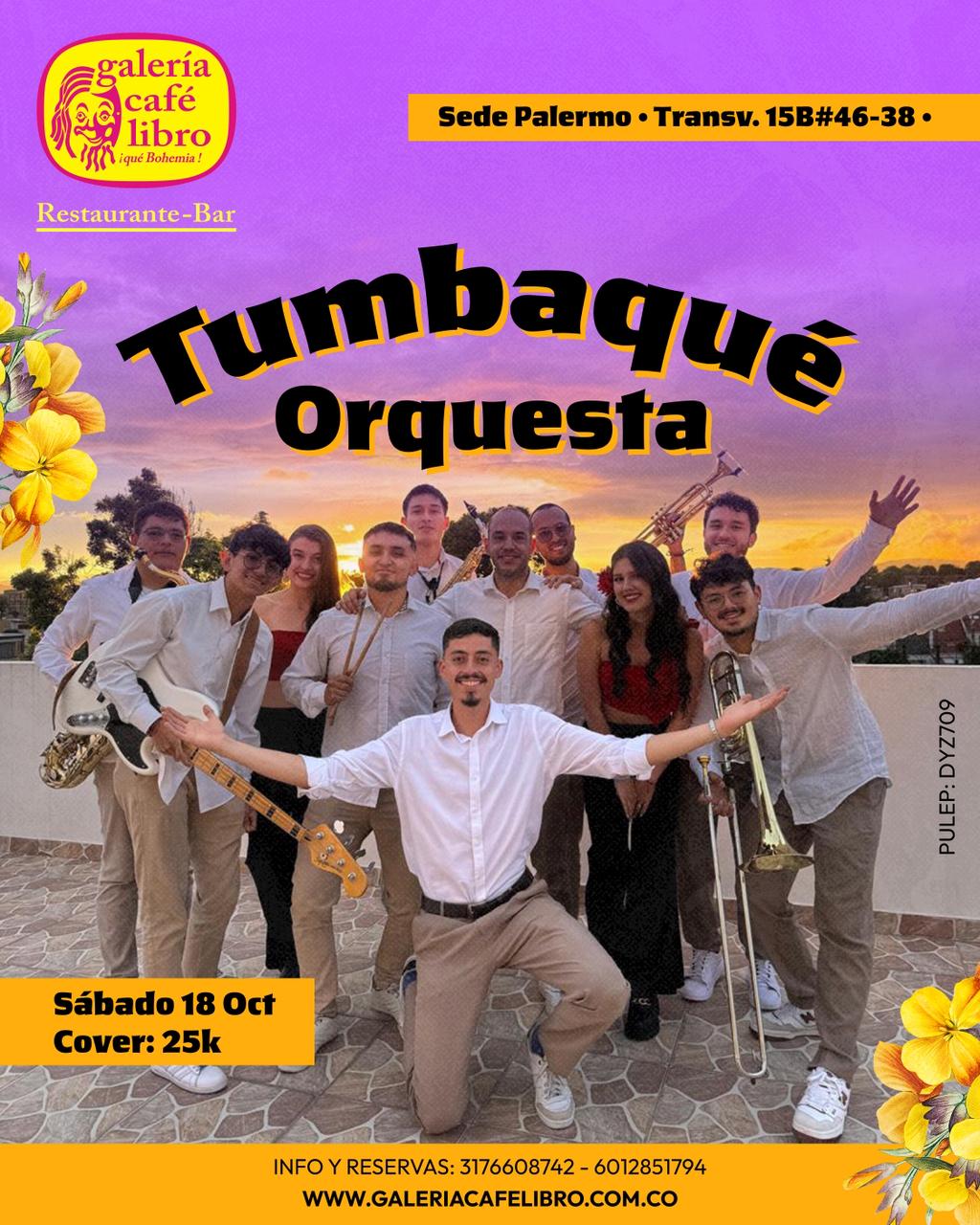 Tumbaque Orquesta en Galería Café Libro (Palermo)
